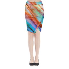 Cool Design Midi Wrap Pencil Skirt by BangZart