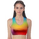 Blurred Color Pixels Sports Bra View1