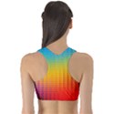 Blurred Color Pixels Sports Bra View2