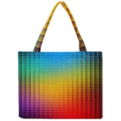 Blurred Color Pixels Mini Tote Bag by BangZart