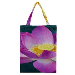 Pink Lotus Flower Classic Tote Bag by BangZart