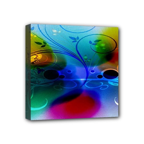 Abstract Color Plants Mini Canvas 4  X 4  by BangZart