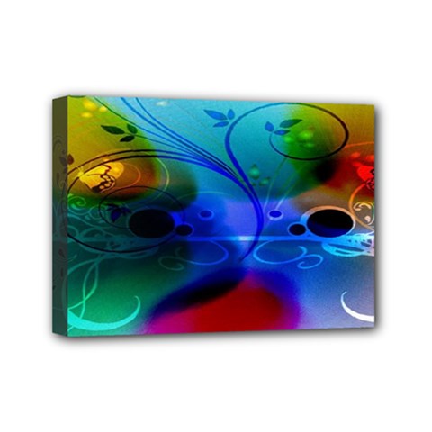 Abstract Color Plants Mini Canvas 7  X 5  by BangZart