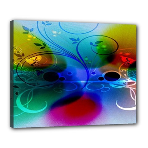 Abstract Color Plants Canvas 20  X 16  by BangZart