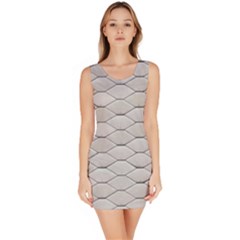 Roof Texture Sleeveless Bodycon Dress by BangZart