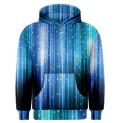 Blue Abstract Vectical Lines Men s Zipper Hoodie by BangZart