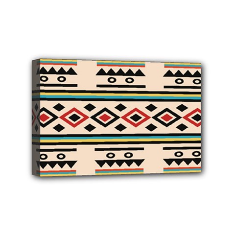 Tribal Pattern Mini Canvas 6  X 4  by BangZart