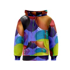 Colorful Balloons Render Kids  Zipper Hoodie