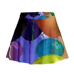 Colorful Balloons Render Mini Flare Skirt by BangZart