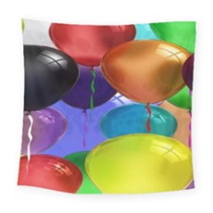 Colorful Balloons Render Square Tapestry (large)