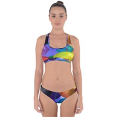 Colorful Balloons Render Cross Back Hipster Bikini Set by BangZart