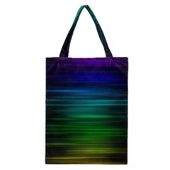 Blue And Green Lines Classic Tote Bag by BangZart