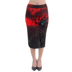 Spider Webs Midi Pencil Skirt by BangZart