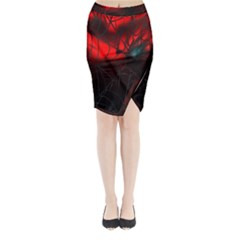 Spider Webs Midi Wrap Pencil Skirt by BangZart