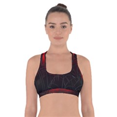 Spider Webs Cross Back Sports Bra by BangZart