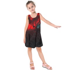 Spider Webs Kids  Sleeveless Dress by BangZart