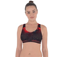 Spider Webs Cross String Back Sports Bra