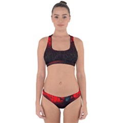 Spider Webs Cross Back Hipster Bikini Set