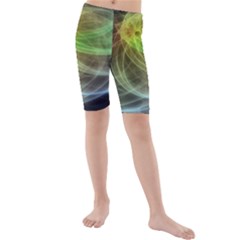 Yellow Smoke Kids  Mid Length Swim Shorts by BangZart