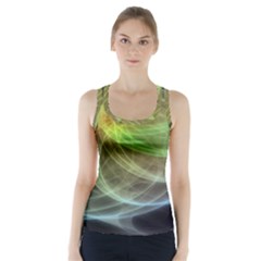 Yellow Smoke Racer Back Sports Top by BangZart