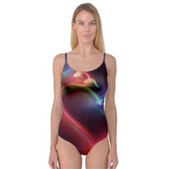 Neon Heart Camisole Leotard  by BangZart