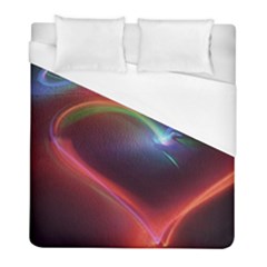 Neon Heart Duvet Cover (full/ Double Size) by BangZart