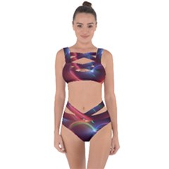 Neon Heart Bandaged Up Bikini Set  by BangZart