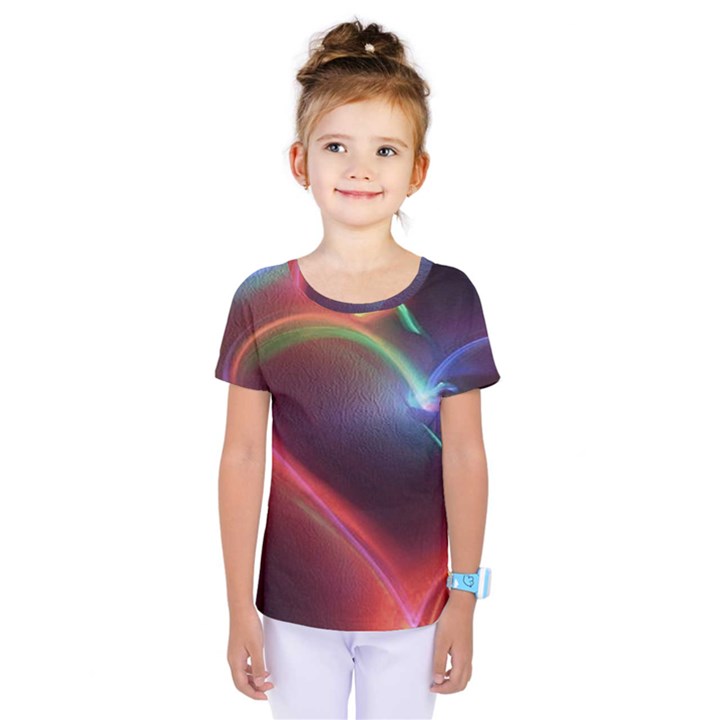 Neon Heart Kids  One Piece Tee