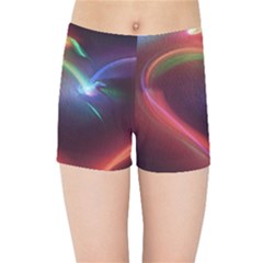 Neon Heart Kids Sports Shorts