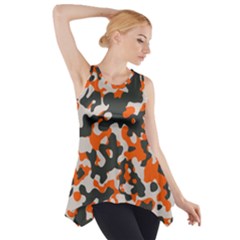 Camouflage Texture Patterns Side Drop Tank Tunic by BangZart