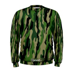 Green Military Vector Pattern Texture Men s Sweatshirt by BangZart