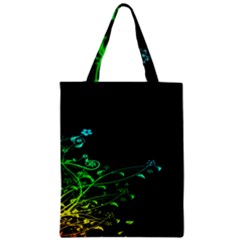 Abstract Colorful Plants Zipper Classic Tote Bag by BangZart