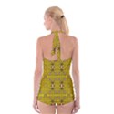 Stars And Flowers In The Forest Of Paradise Love Popart Boyleg Halter Swimsuit  View2