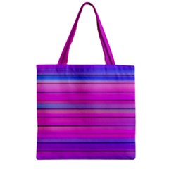 Cool Abstract Lines Zipper Grocery Tote Bag by BangZart