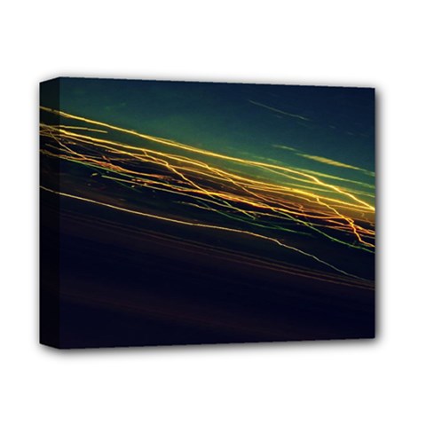 Night Lights Deluxe Canvas 14  X 11  by BangZart