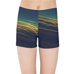 Night Lights Kids Sports Shorts by BangZart