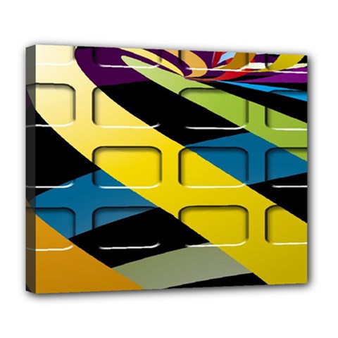 Colorful Docking Frame Deluxe Canvas 24  X 20   by BangZart