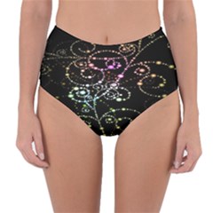 Sparkle Design Reversible High-waist Bikini Bottoms