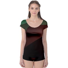 Color Vague Abstraction Boyleg Leotard  by BangZart