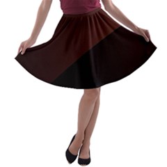 Color Vague Abstraction A-line Skater Skirt by BangZart