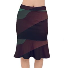 Color Vague Abstraction Mermaid Skirt by BangZart