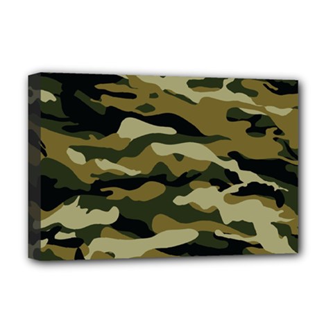 Military Vector Pattern Texture Deluxe Canvas 18  X 12   by BangZart