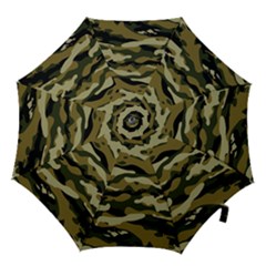 Military Vector Pattern Texture Hook Handle Umbrellas (small) by BangZart