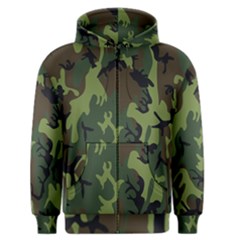 Military Camouflage Pattern Men s Zipper Hoodie by BangZart