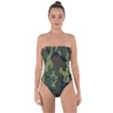 Military Camouflage Pattern Tie Back One Piece Swimsuit View1