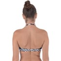 White Tiger Skin Halter Bandeau Bikini Top View2