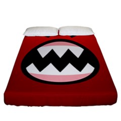 Funny Angry Fitted Sheet (california King Size) by BangZart