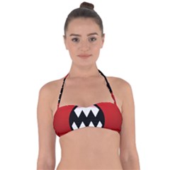 Funny Angry Halter Bandeau Bikini Top by BangZart