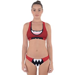 Funny Angry Cross Back Hipster Bikini Set