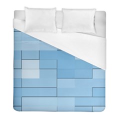 Blue Squares Iphone 5 Wallpaper Duvet Cover (full/ Double Size) by BangZart